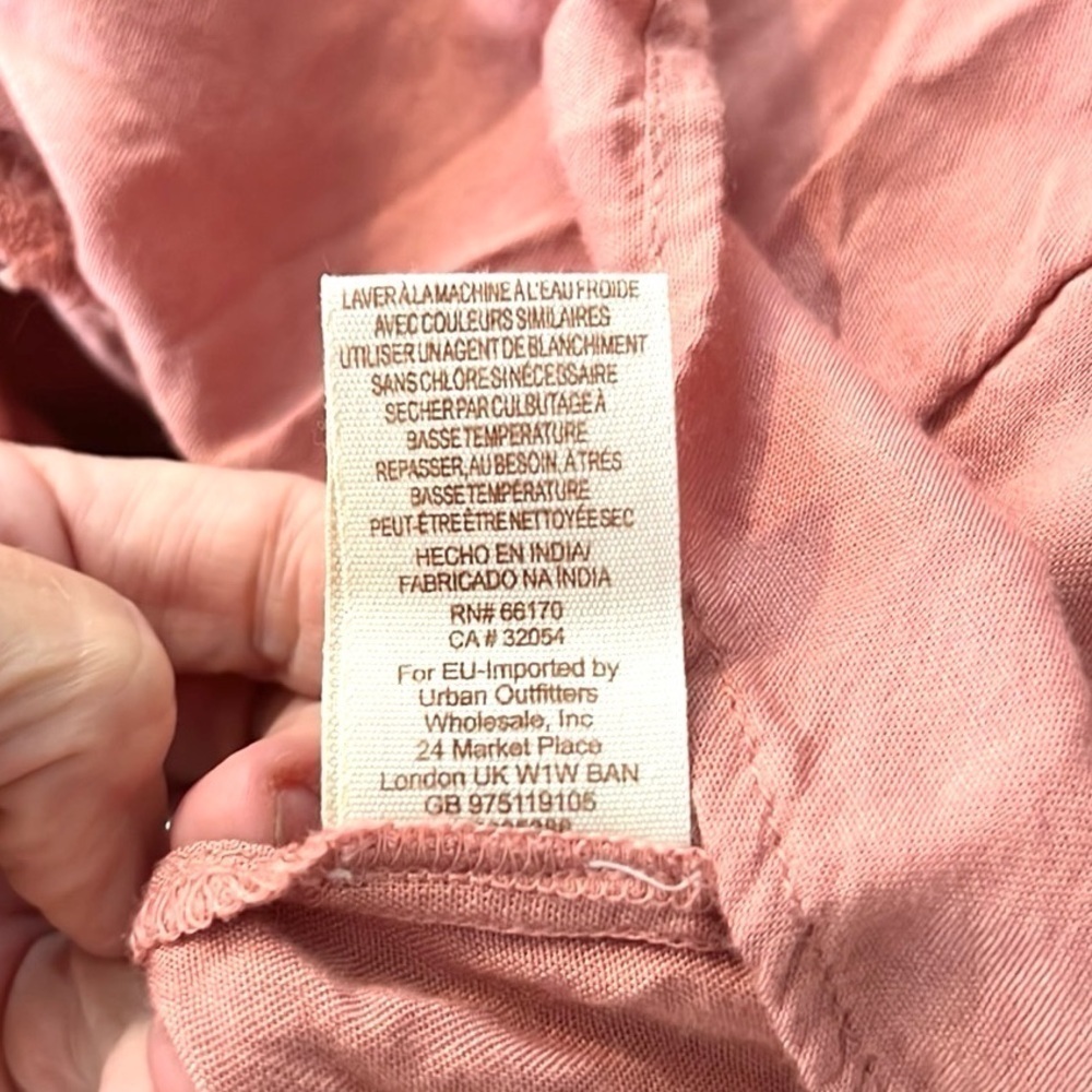 Free People, Anita Printed Maxi Dress Tiered Ruffle Pink Desert Rose, EUC,Size M - Picture 7 of 11